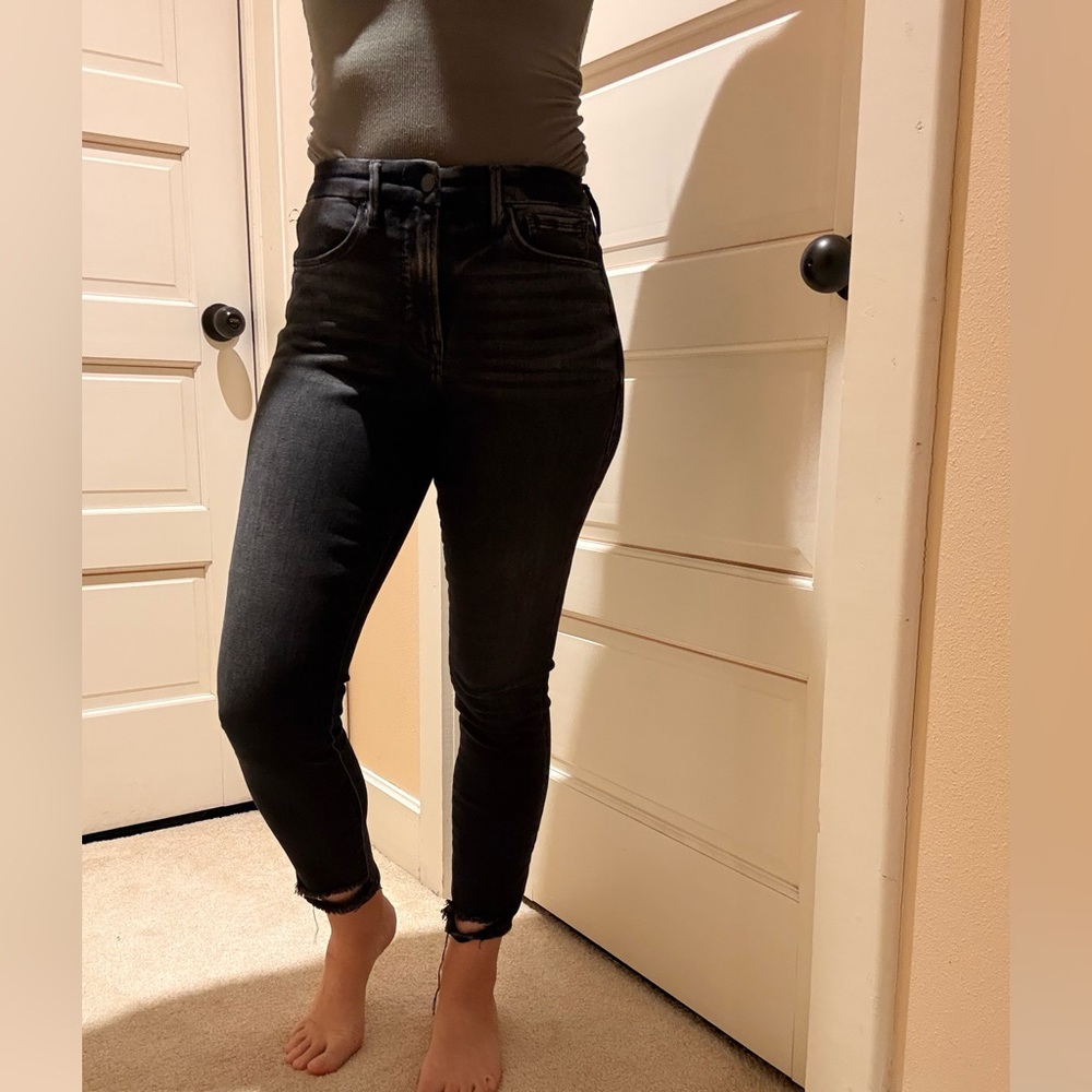 Good American Dark Wash Skinny Jeans